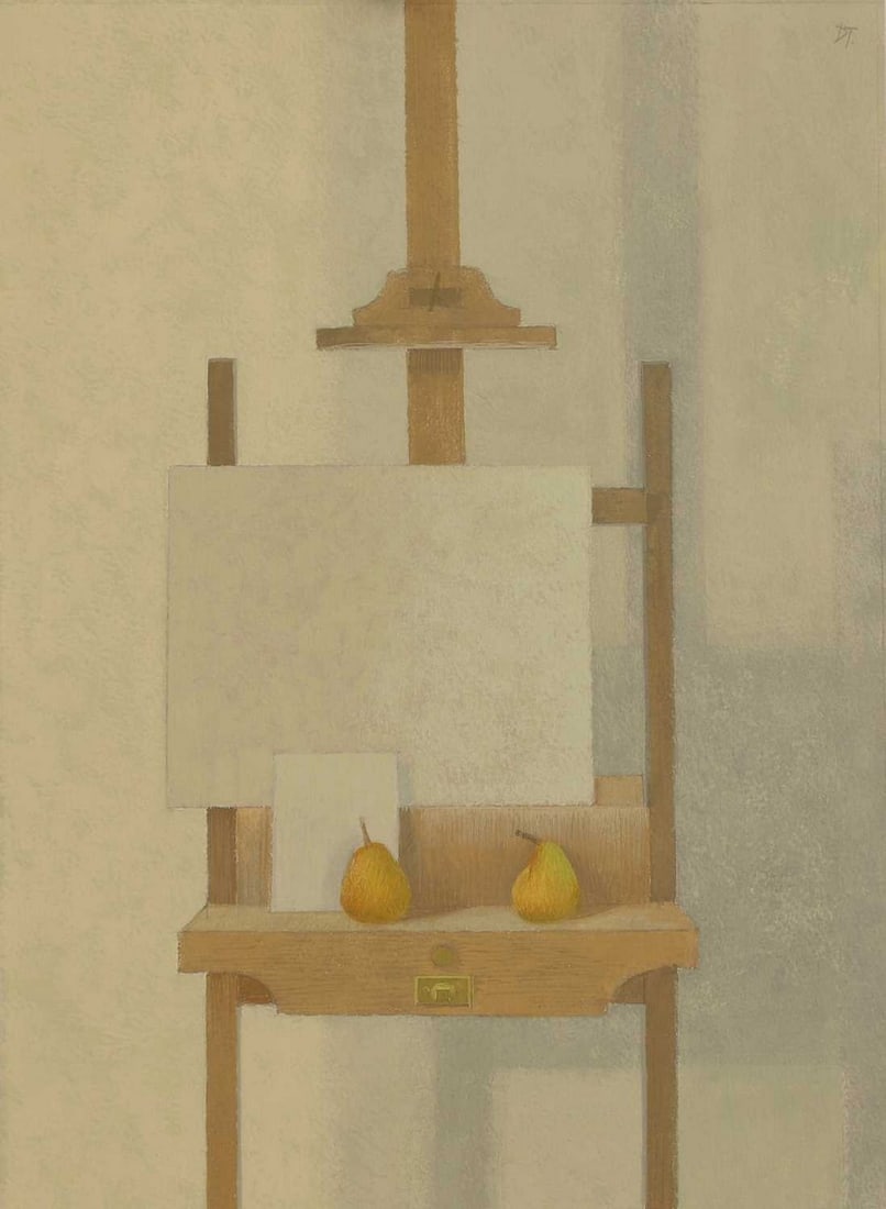 ▲ David Tindle RA (British, b.1932) 'Easel Still Life' (1 of 3)