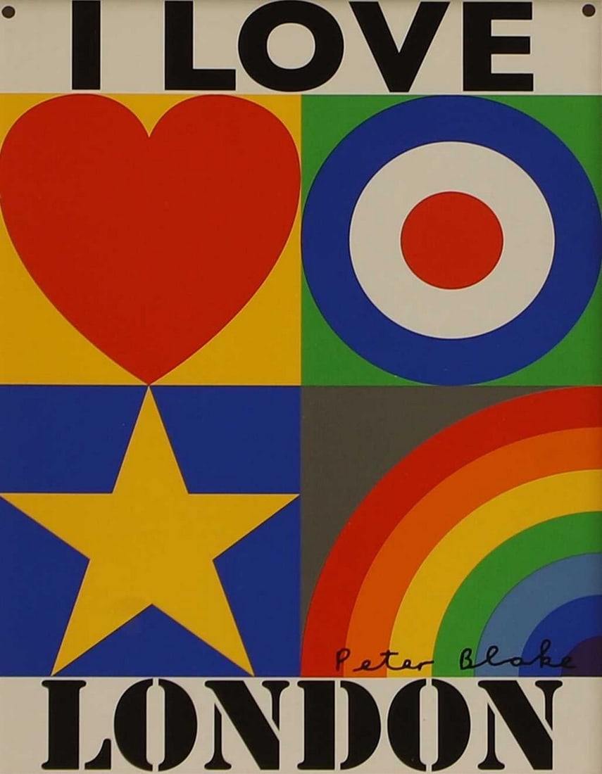 ▲ Sir Peter Blake RA (British, b.1932) 'I Love London' (1 of 4)