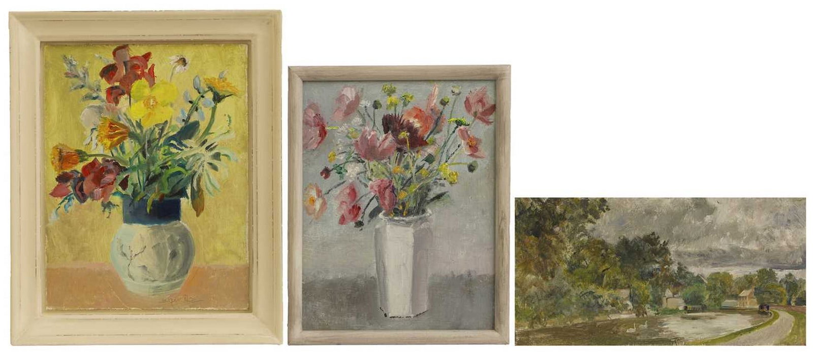 ▲ Jasper Rose (British, 1930-2019) A group of three paintings (1 of 9)
