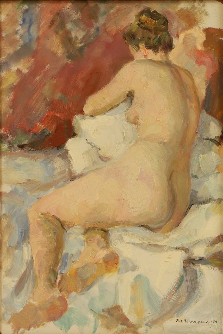 Vladimir Chernousenko (Russian, 1932-2000) 'The Artist's Muse' (1 of 4)