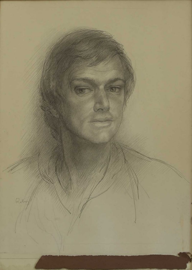 ▲ Zsuzsi Roboz (Hungarian-British, 1929-2012) Portrait of Keith Michell (1 of 4)
