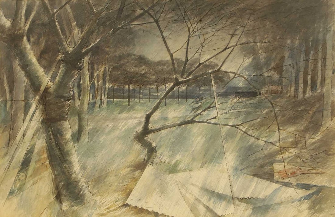 ▲ Nevil Shaw (British, 1915-1988) 'Rain in South East' (1 of 4)