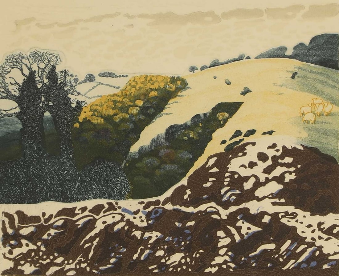 ▲ June Berry RWS (British, b.1924) 'The Last of the Snow' (1 of 5)