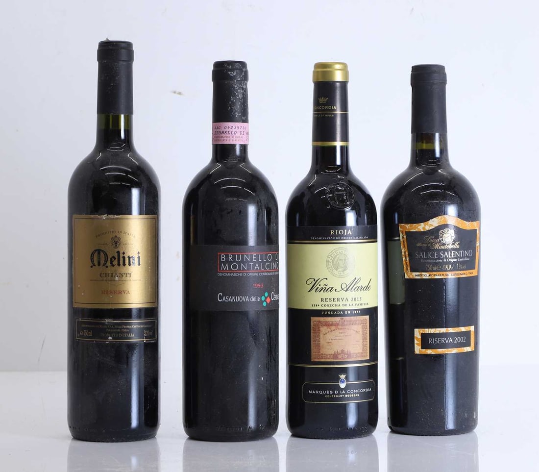 A selection of red Italian wines, - 2
