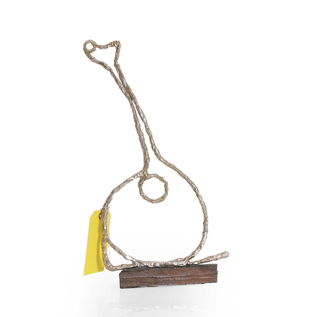 'Guitarra Portuguesa' (Portuguese Guitar) 21st century: 'Guitarra Portuguesa' (Portuguese Guitar) 21st century mounted on a slate plinth, with metal plaque inscribed 'Guitarra Portuguesa - by Lusies rebels' 45.5cm high Condition Report: Slightly