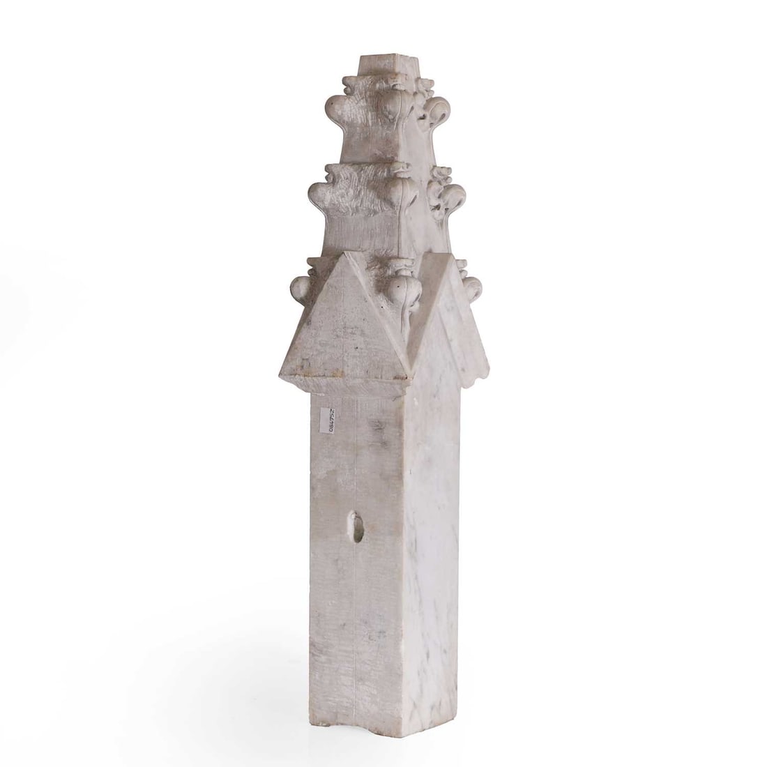 A Gothic revival style marble pinnacle 19th century - 2