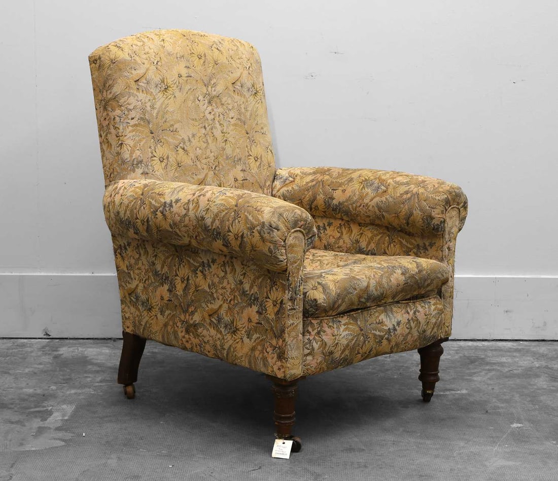 A Victorian armchair, Circa late 19th century,