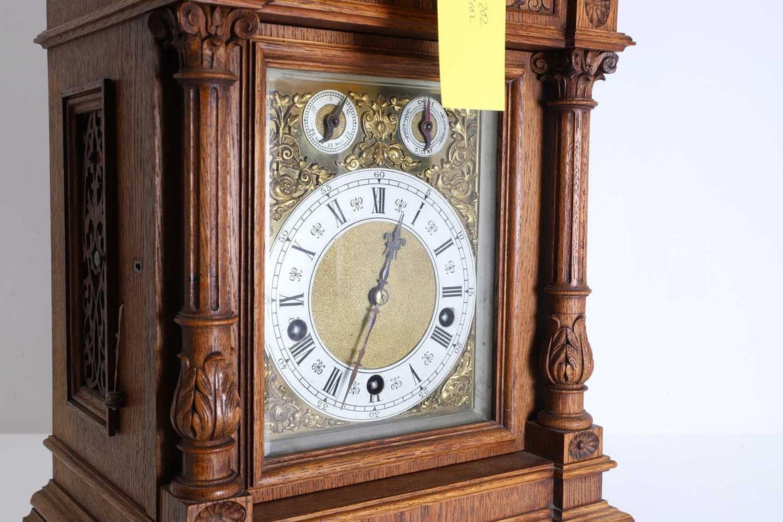 A Victorian musical bracket clock, 20th century, - 2