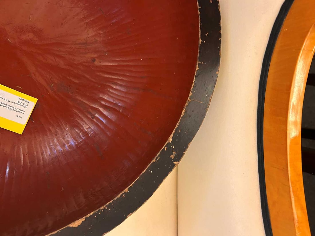 A Japanese lacquered wood soba bowl Meji Period (1868-1912) - 6