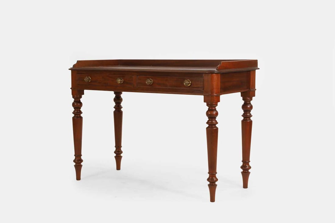 A Regency mahogany writing table in the manner of Gillows, c.1810, - 2