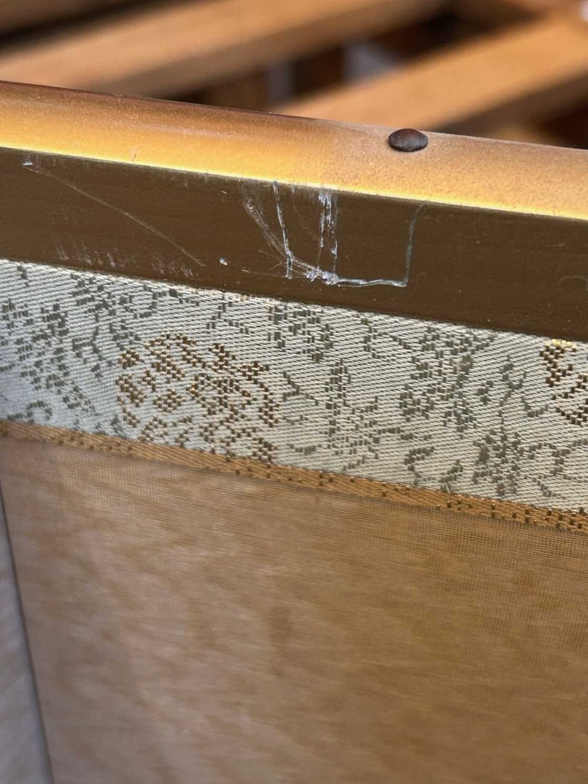 A Japanese four-panel silk screen, 20th century - 4