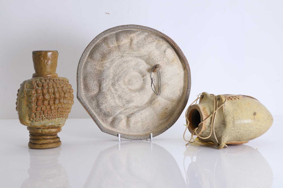 A collection of three Bernard Rooke ceramics, - 2