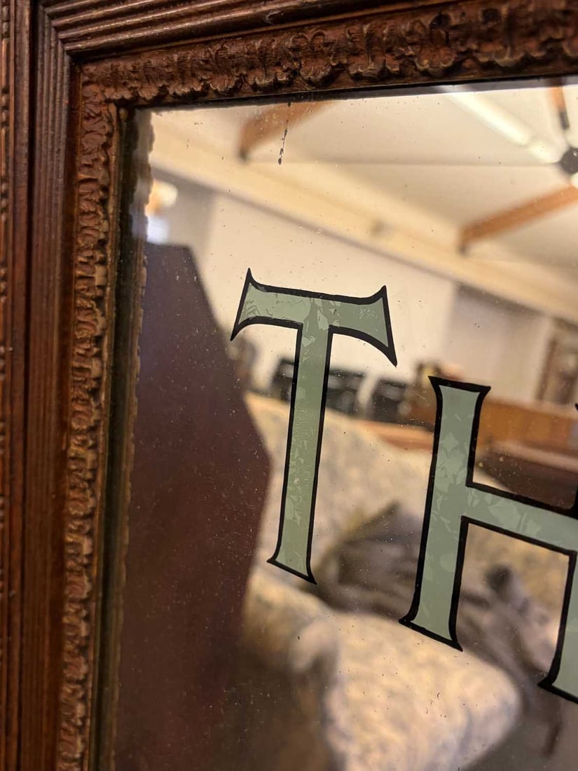 A large tavern John Dewar whisky mirror, Early 20th century, - 3