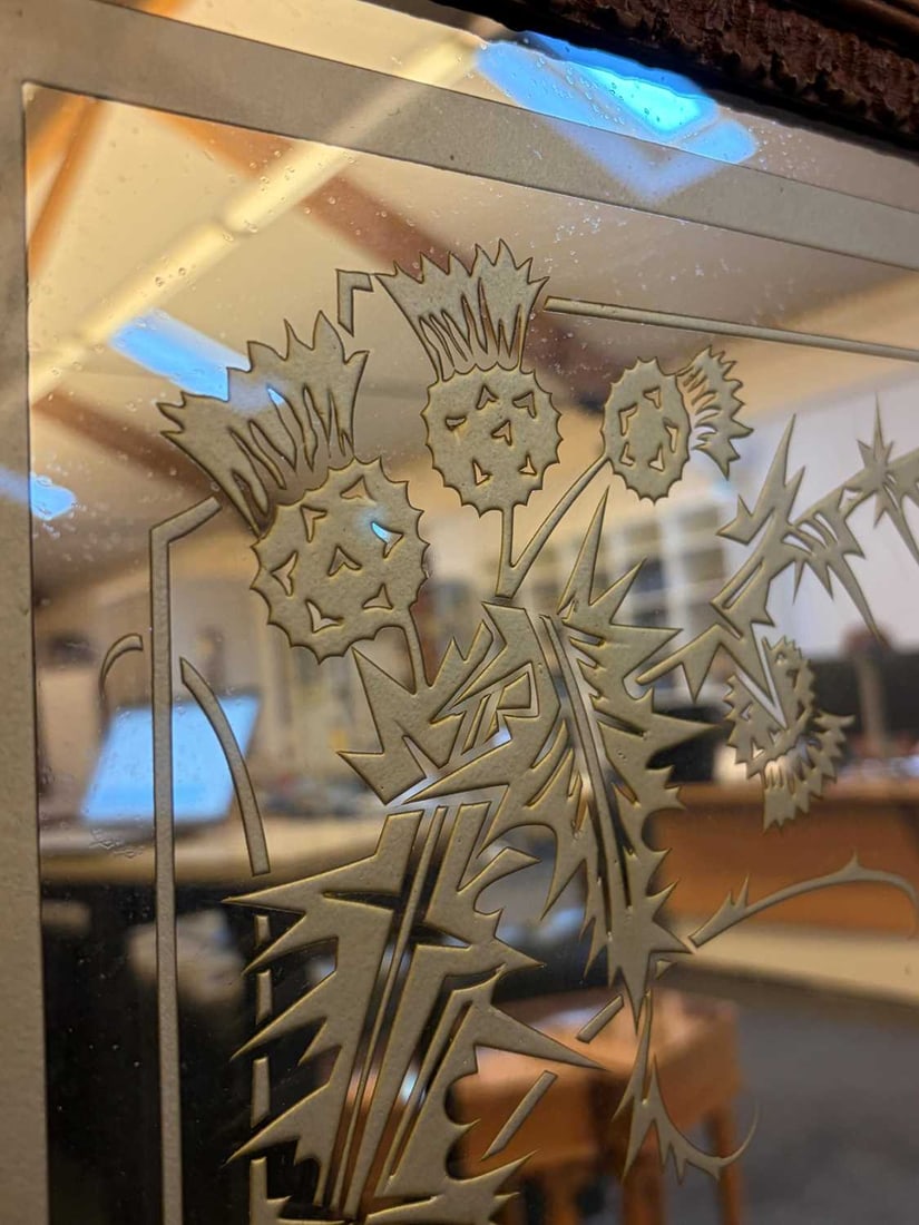 A large tavern John Dewar whisky mirror, Early 20th century, - 4