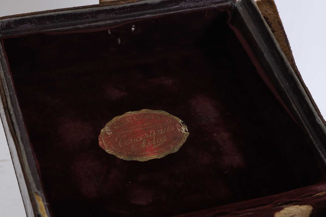 G Wheatstone & Co, c.1929, a forty-nine button concertina, - 2