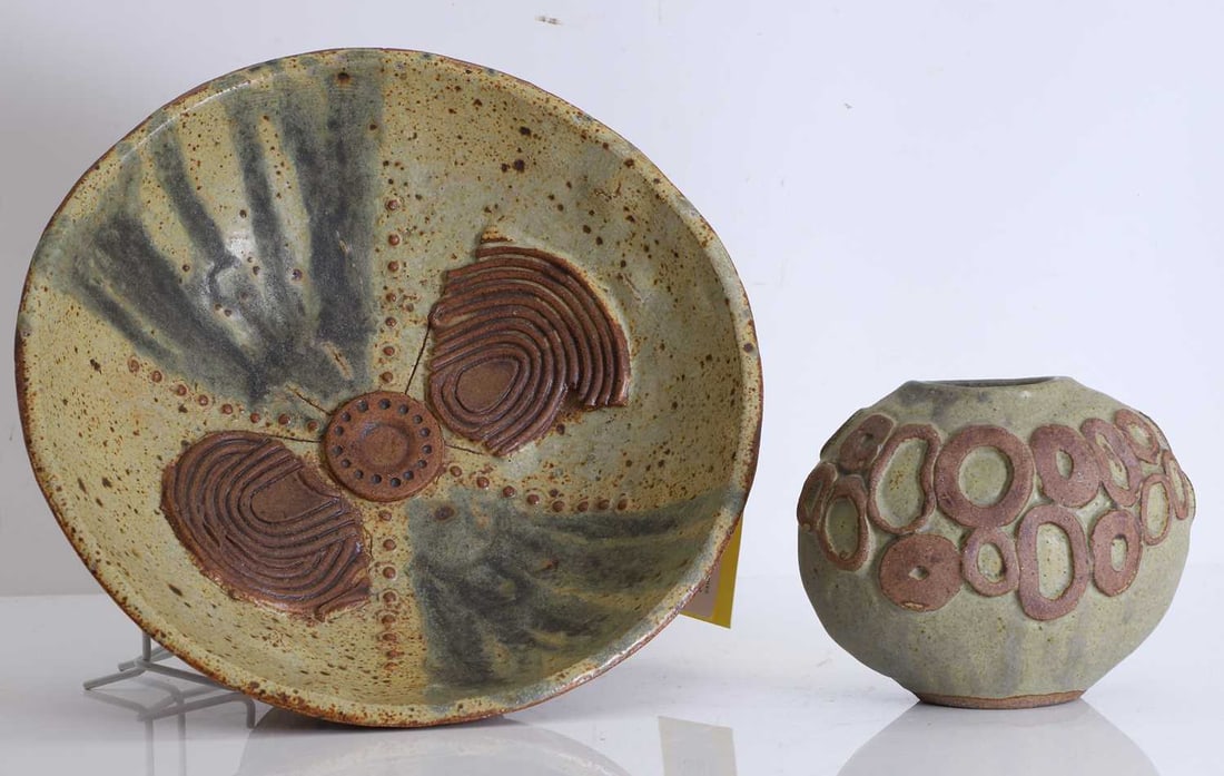 Two Bernard Rooke ceramics, - 2