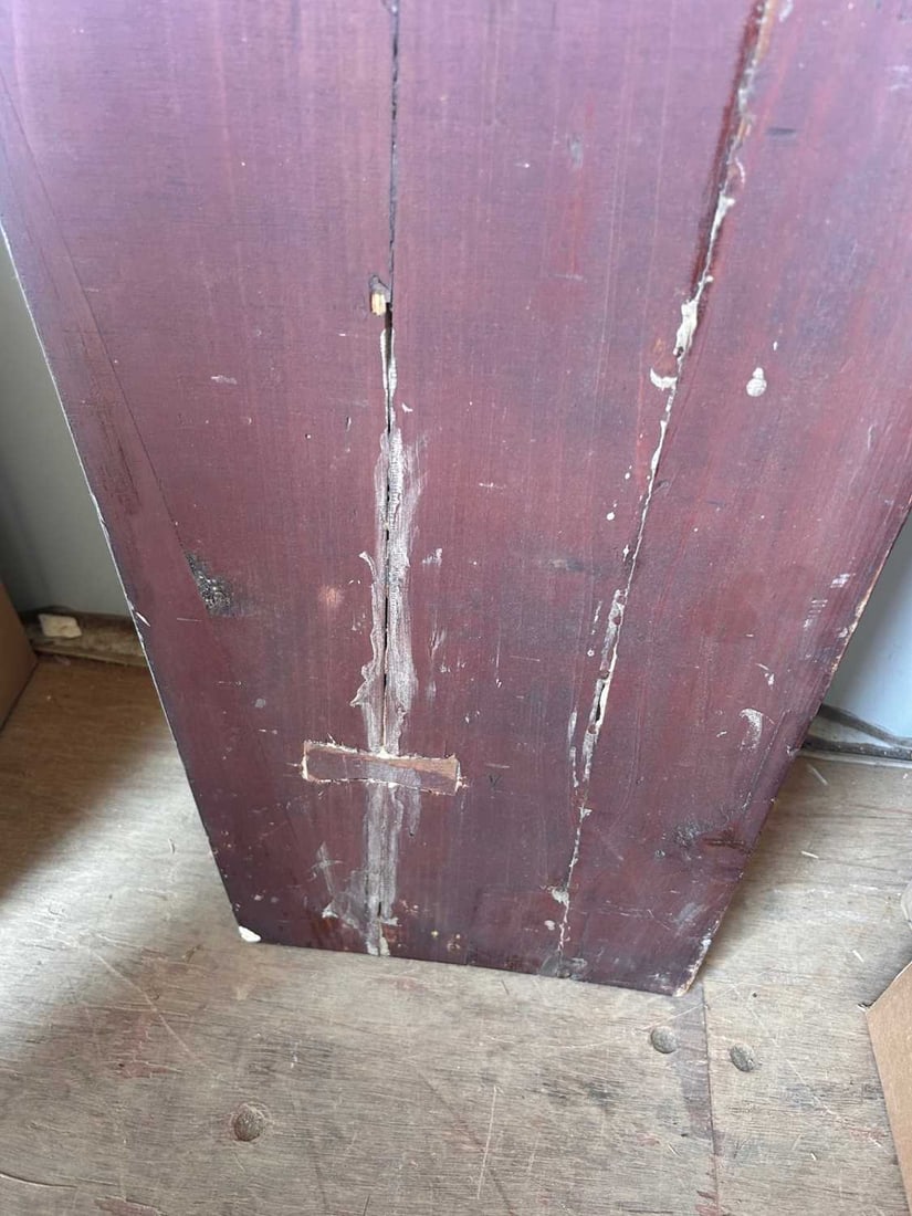 A Chinese carved and painted cornice panel, - 12