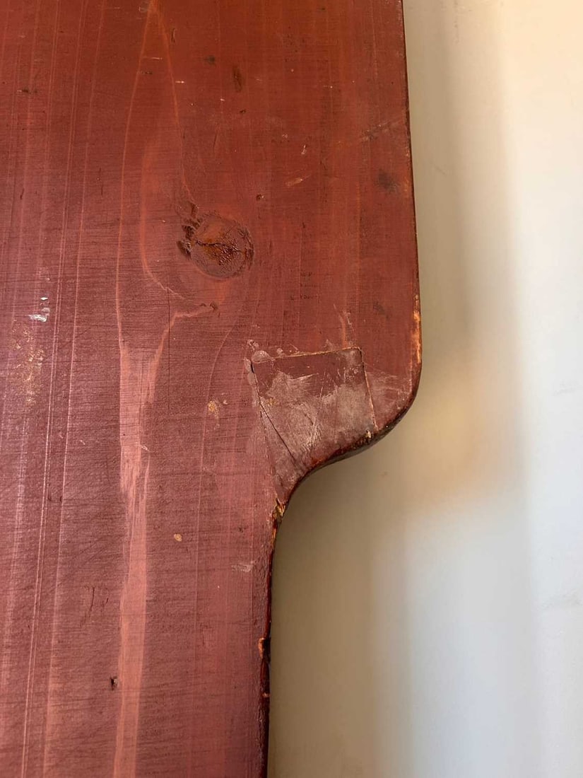 A Chinese carved and painted cornice panel, - 14