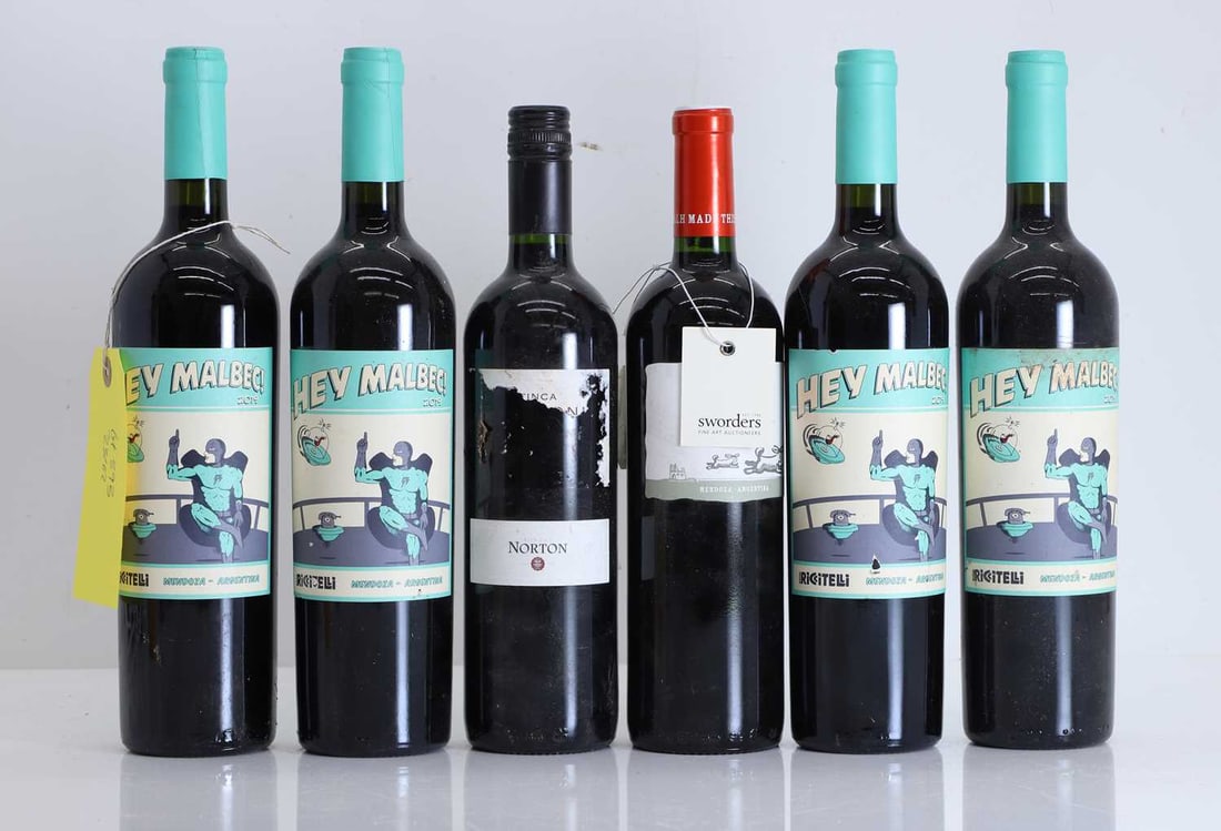 A selection of Argentinian red wines, - 2