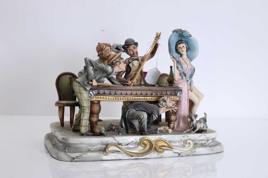 A Capodimonte figural group, 20th century, Italian, (1 of 1)