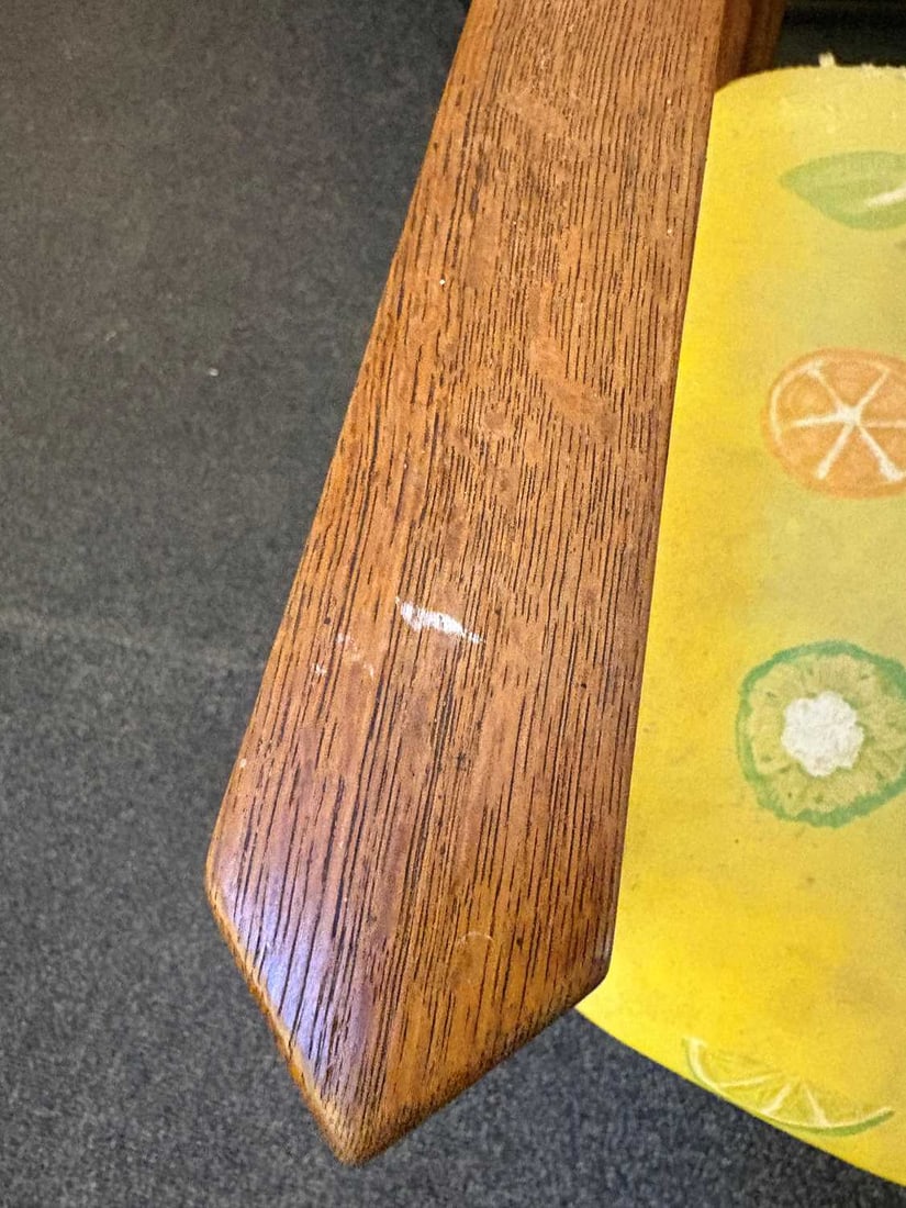 An Arts and Crafts oak library chair, c.1900, - 15