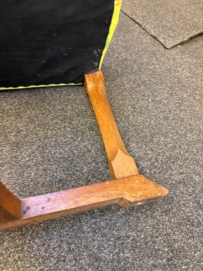 An Arts and Crafts oak library chair, c.1900, - 9