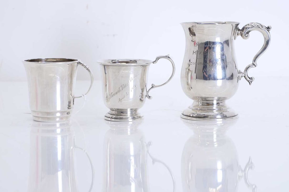 A collection of silver mugs (1 of 1)