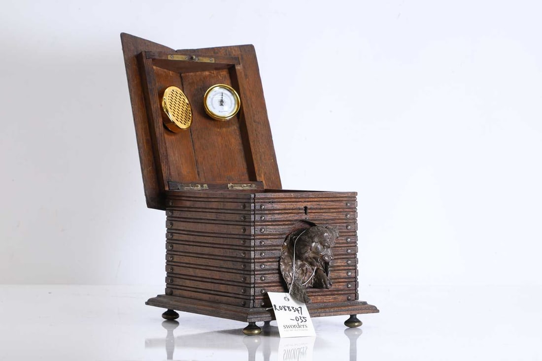 A Black Forest-style humidor, 20th century, - 2