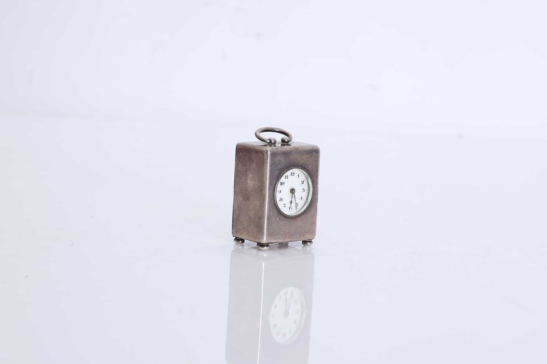 A French silver cased timepiece, - 2
