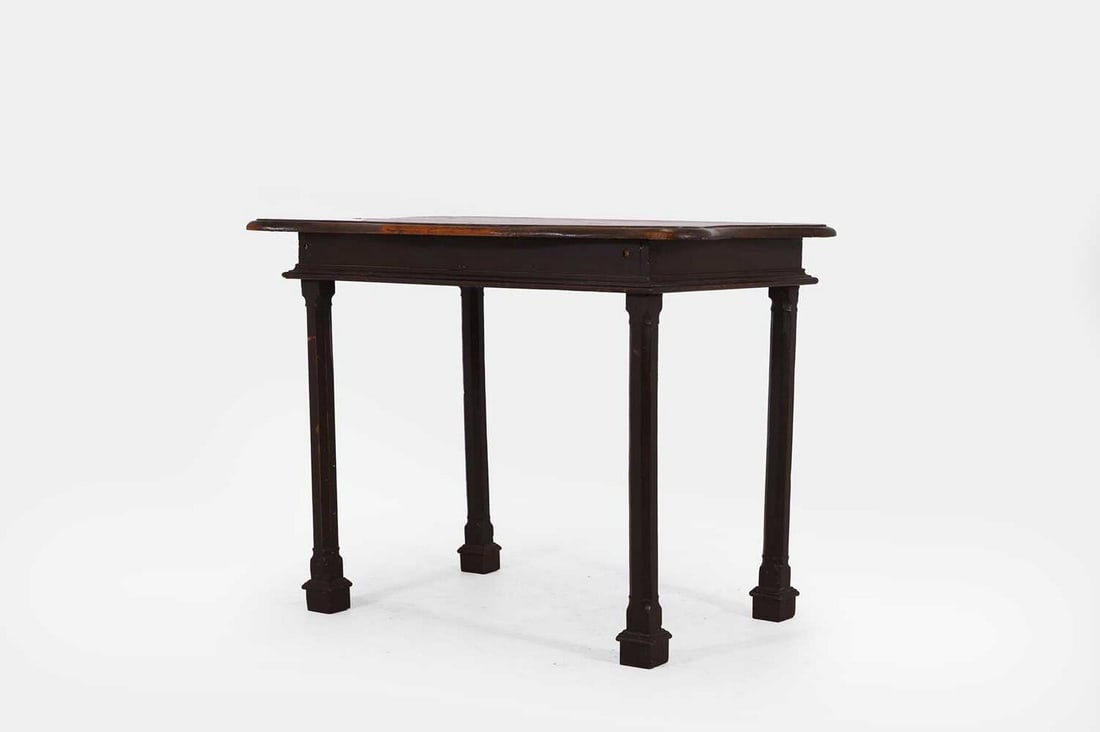 A painted fruitwood pier table, late 18th century, (1 of 4)