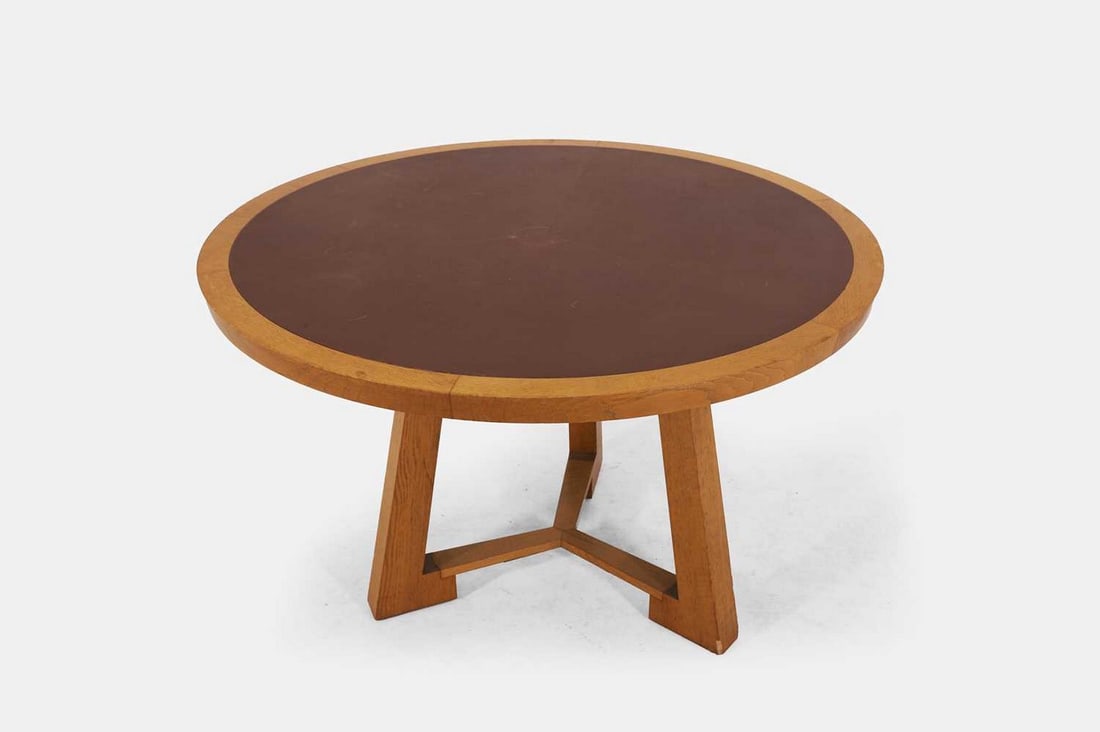 An oak centre table by Philippe Hurel, of recent manufacture, (1 of 3)
