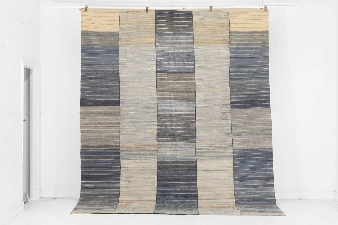 A flat-weave wool carpet, of recent manufacture, (1 of 3)