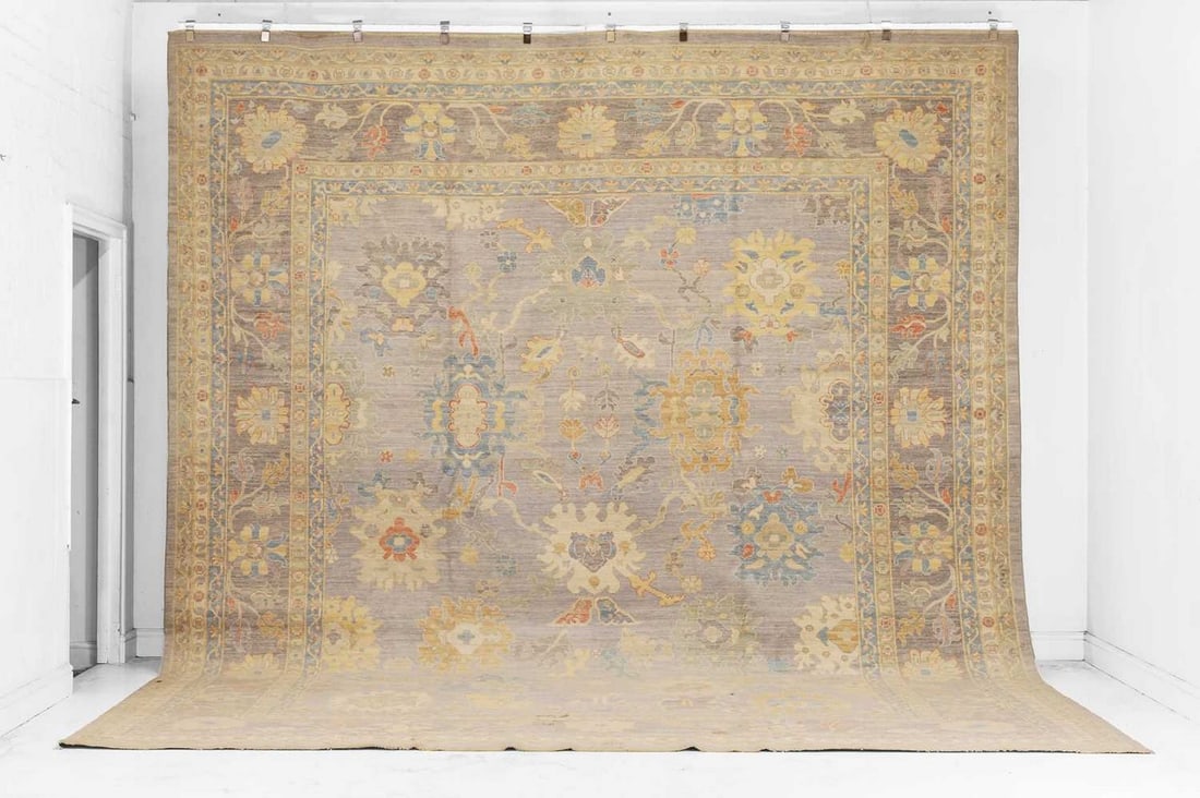 An Oushak wool carpet, of recent manufacture, (1 of 6)