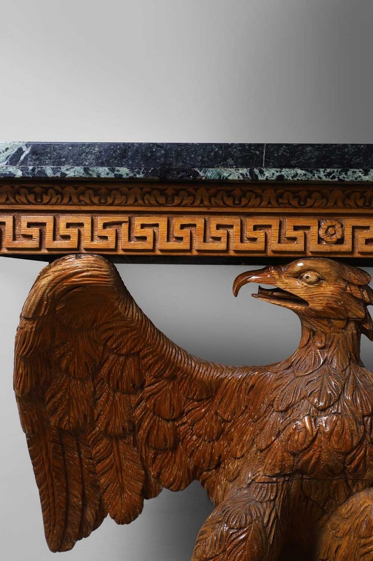 A George II carved pine console table in the style of William Kent, second quarter of the 18th (1 of 9)