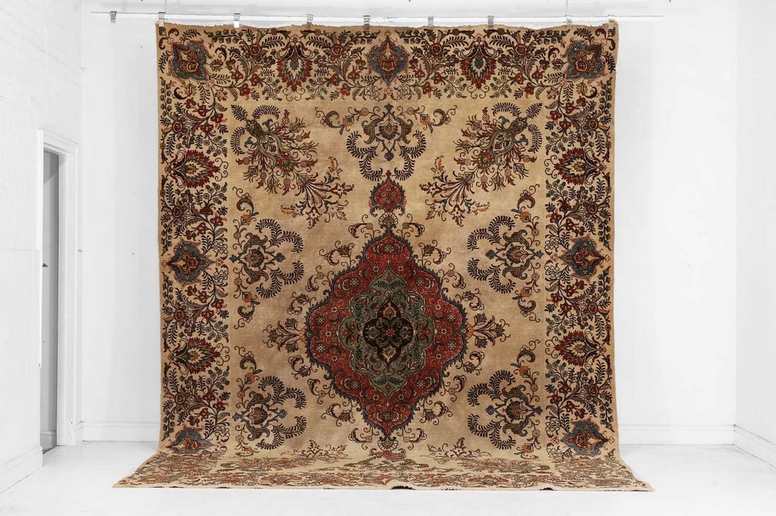 A Tabriz wool carpet, early 20th century, Persian, (1 of 5)