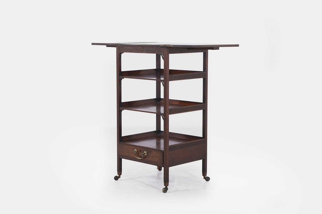 A George III mahogany étagère, third quarter of the 18th century, (1 of 5)