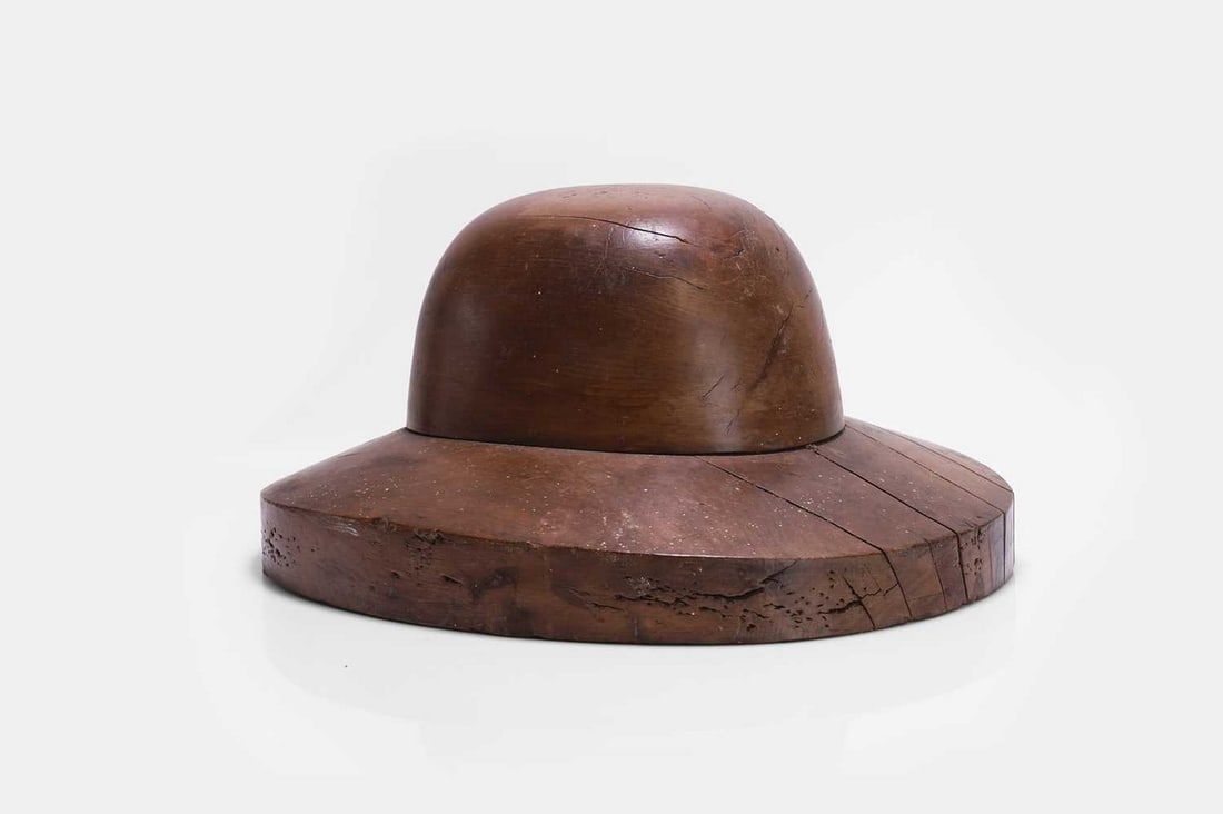 A hardwood hat mould, 19th century, (1 of 3)