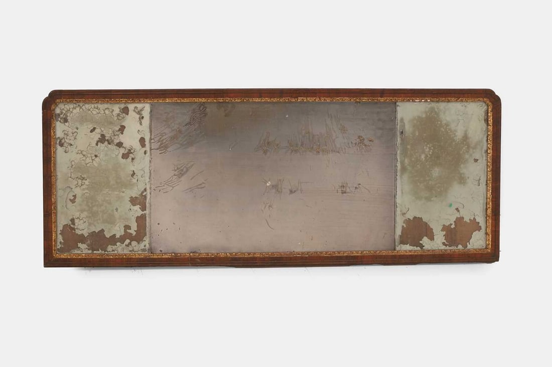 A George II kingwood and parcel-gilt overmantel mirror, c.1730, (1 of 1)