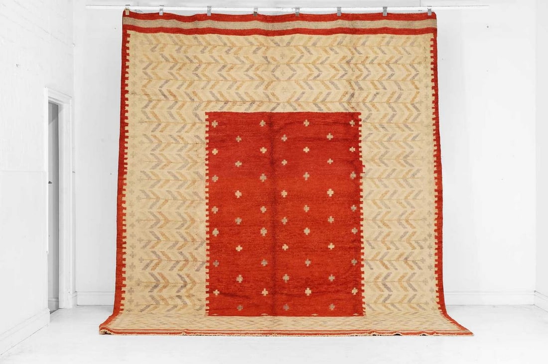 A wool carpet of Scandinavian design, of recent manufacture, (1 of 4)