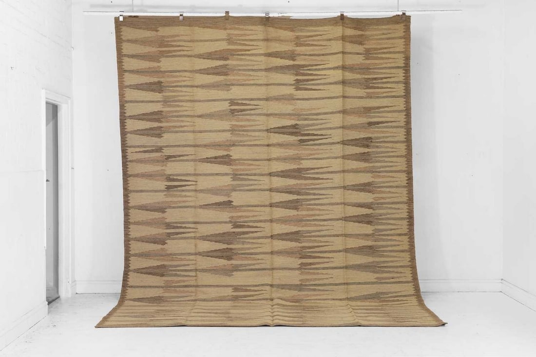 A flat-weave wool carpet of Scandinavian design, of recent manufacture, (1 of 5)