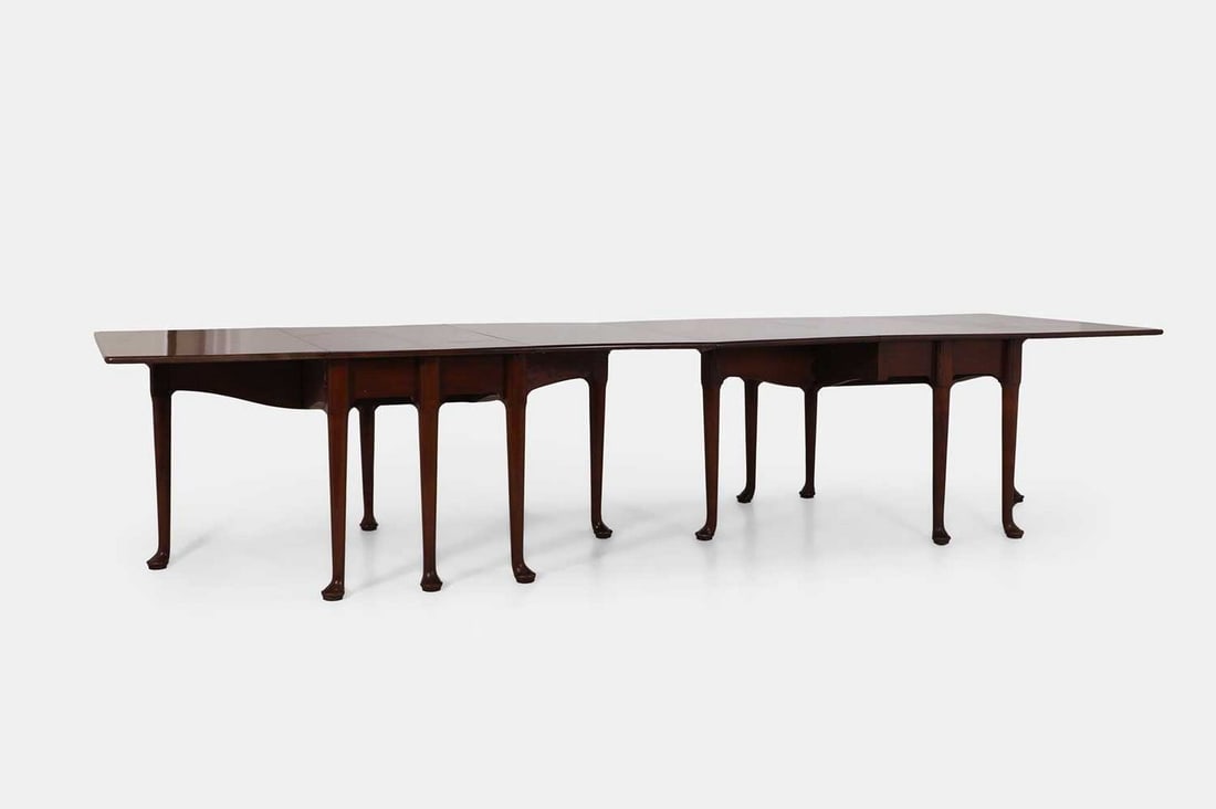 A George II mahogany dining table, c.1740, (1 of 9)