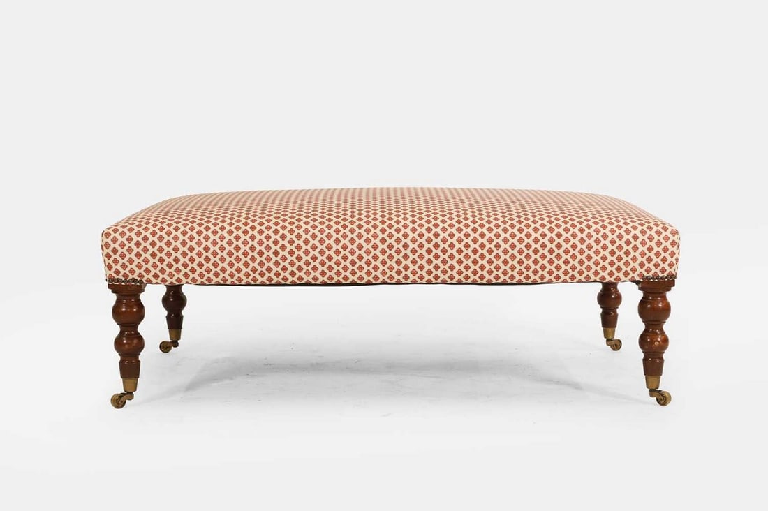 An upholstered stool or bench in the George Smith style, of recent manufacture, (1 of 5)