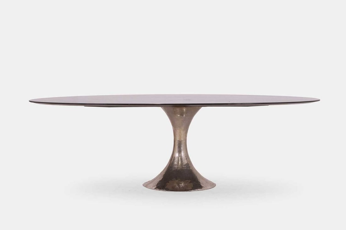 A Julian Chichester 'Dakota' oval dining table, of recent manufacture, (1 of 4)