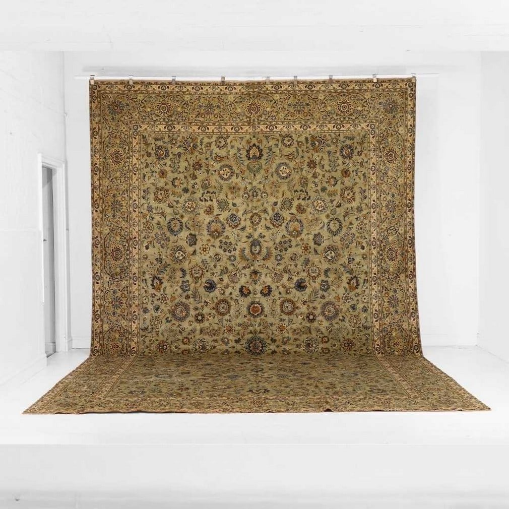 A Kashan wool carpet, mid-20th century, Persian, (1 of 8)