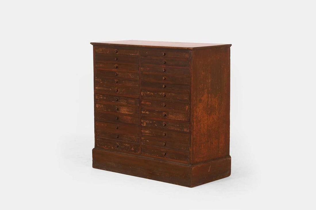 A mahogany collector's cabinet, early 19th century, (1 of 4)
