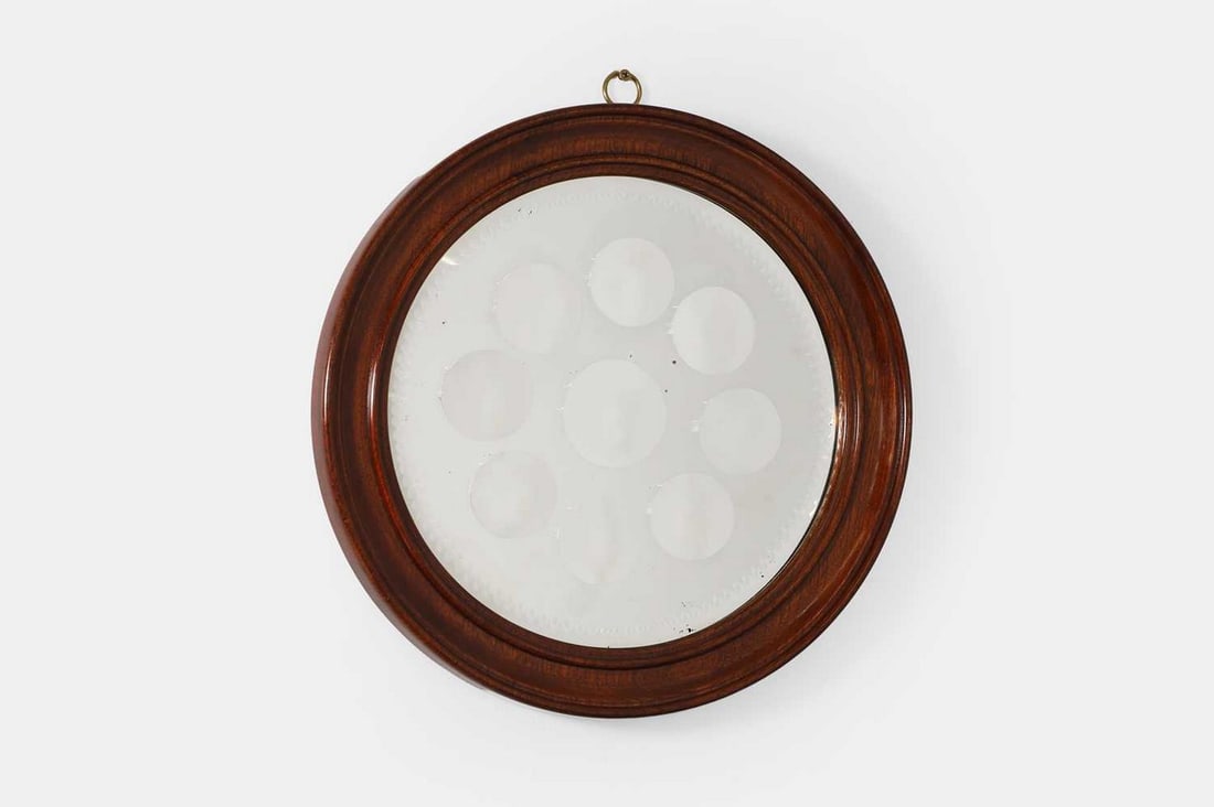 A Victorian sorcerer's wall mirror, c.1860, (1 of 2)