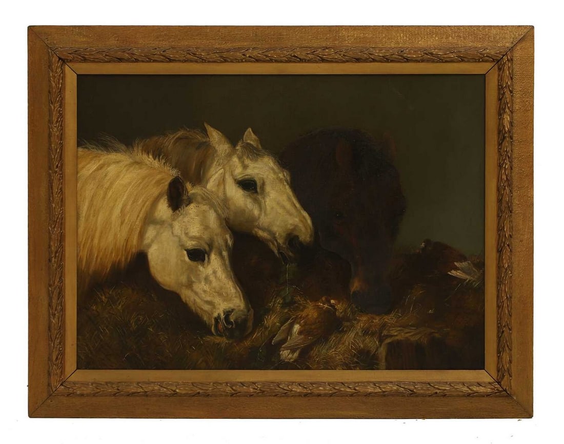Manner of John Frederick Herring Snr Horses at a trough (1 of 3)
