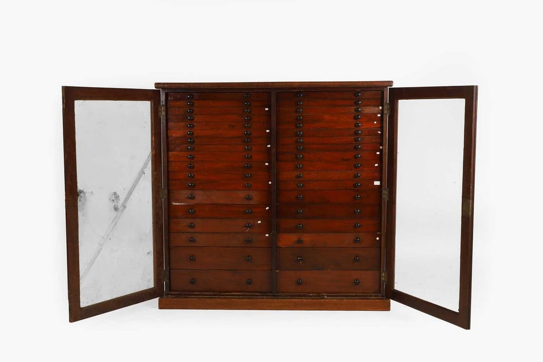 A Regency mahogany collector's specimen cabinet, early 19th century, (1 of 6)