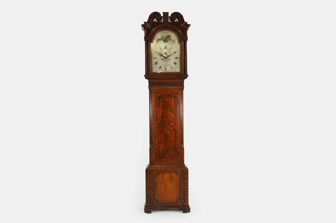 A George III mahogany eight-day longcase clock, third quarter of the 18th century, (1 of 5)