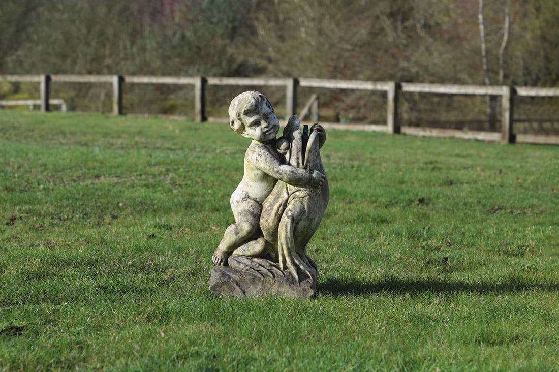 A carved marble fountain, late 19th century, (1 of 3)